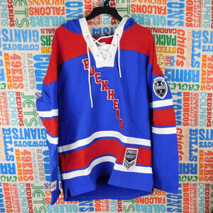 The Simpsons Hockey Jersey Hoodie Size L Springfield Puckhead New With Tags